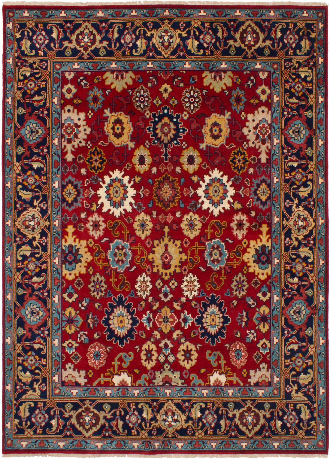 Hand-knotted Serapi Heritage Red Wool Rug 7'8" x 10'3" Size: 7'8" x 10'3"  