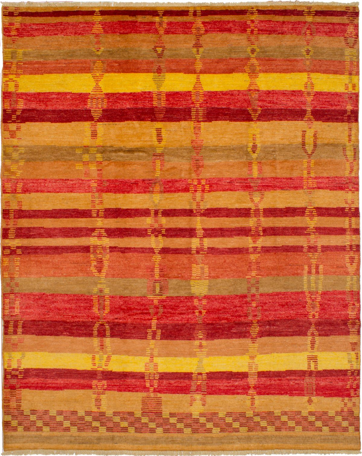 Hand-knotted Shalimar Red Wool Rug 9'5" x 11'7" Size: 9'5" x 11'7"  