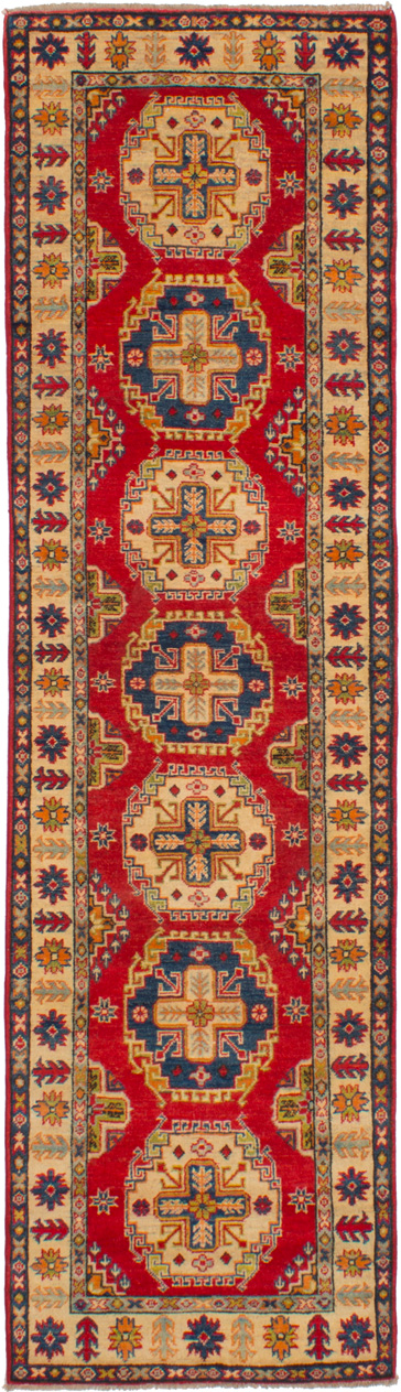 Hand-knotted Finest Gazni Red Wool Rug 2'9" x 9'10" Size: 2'9" x 9'10"  