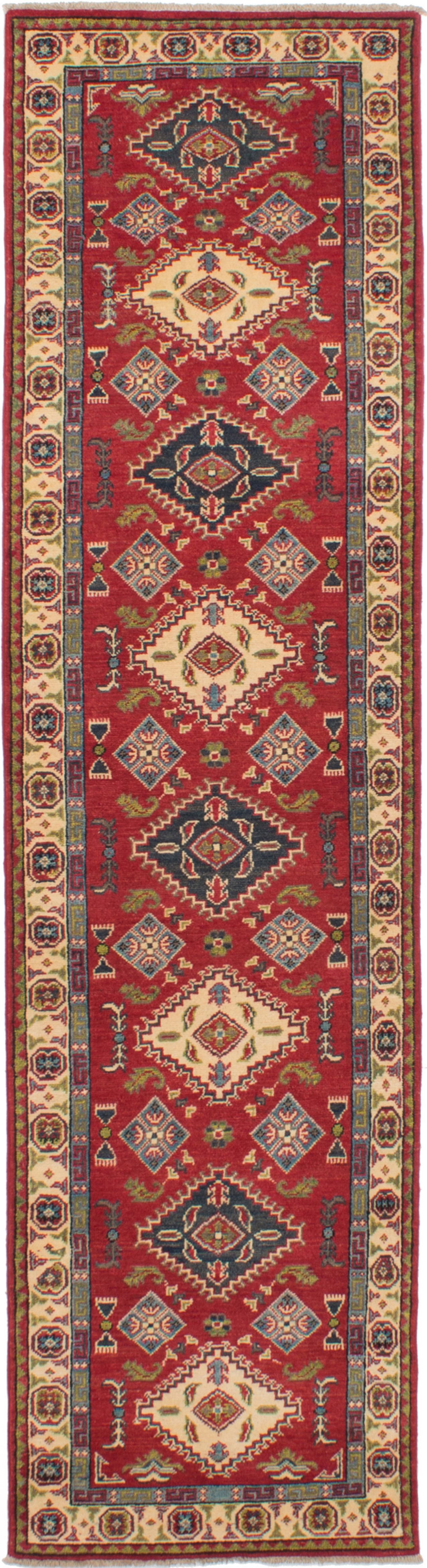 Hand-knotted Finest Gazni Red Wool Rug 2'7" x 10'0"  Size: 2'7" x 10'0"  