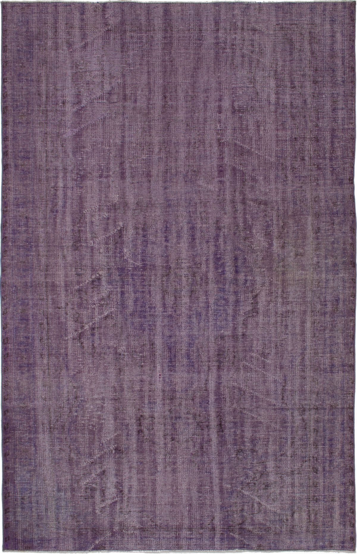 Hand-knotted Color Transition Purple Wool Rug 5'5" x 8'6"  Size: 5'5" x 8'6"  