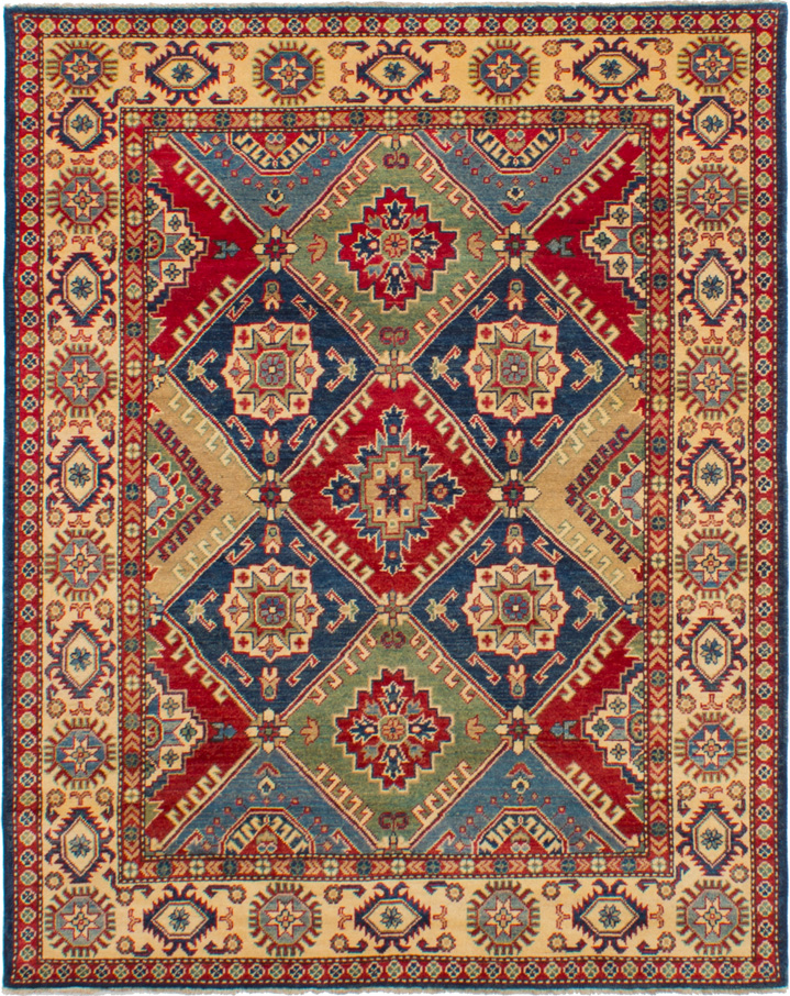 Hand-knotted Finest Gazni Red Wool Rug 5'2" x 6'6"  Size: 5'2" x 6'6"  
