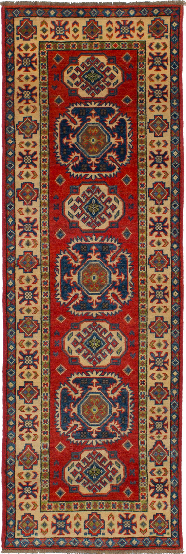 Hand-knotted Finest Gazni Red Wool Rug 2'1" x 6'2"  Size: 2'1" x 6'2"  