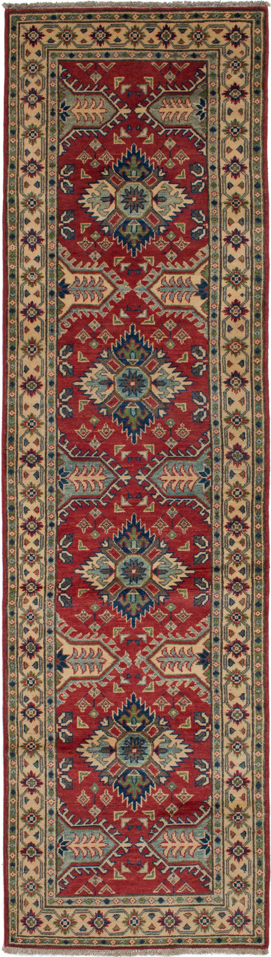 Hand-knotted Finest Gazni Red Wool Rug 2'8" x 9'9"  Size: 2'8" x 9'9"  