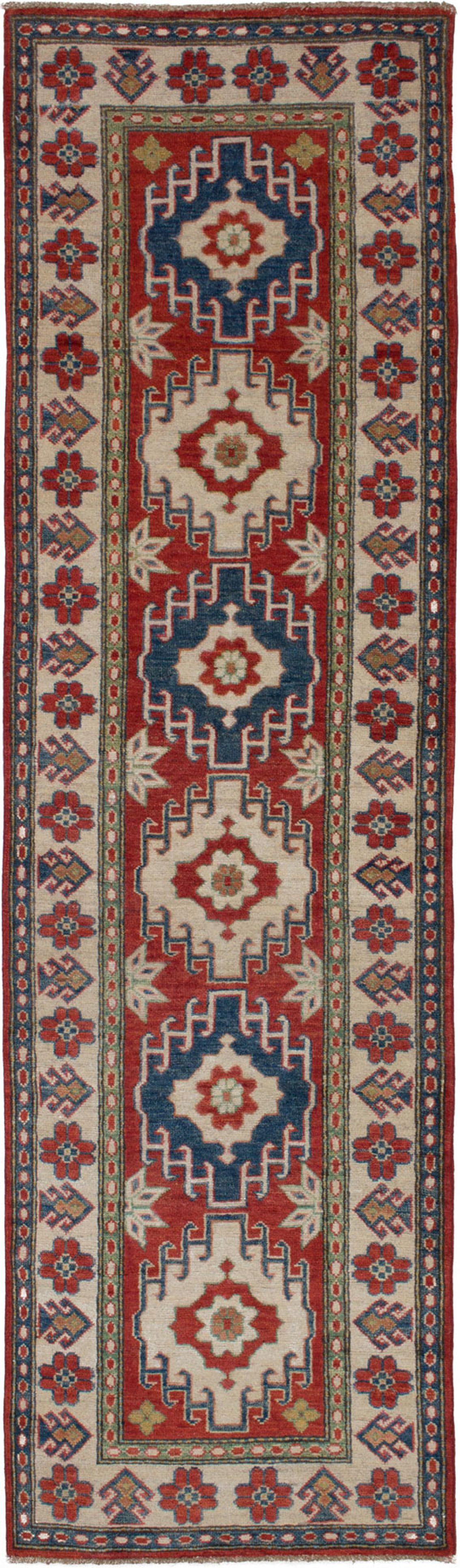 Hand-knotted Finest Gazni Red Wool Rug 2'8" x 9'5"  Size: 2'8" x 9'5"  