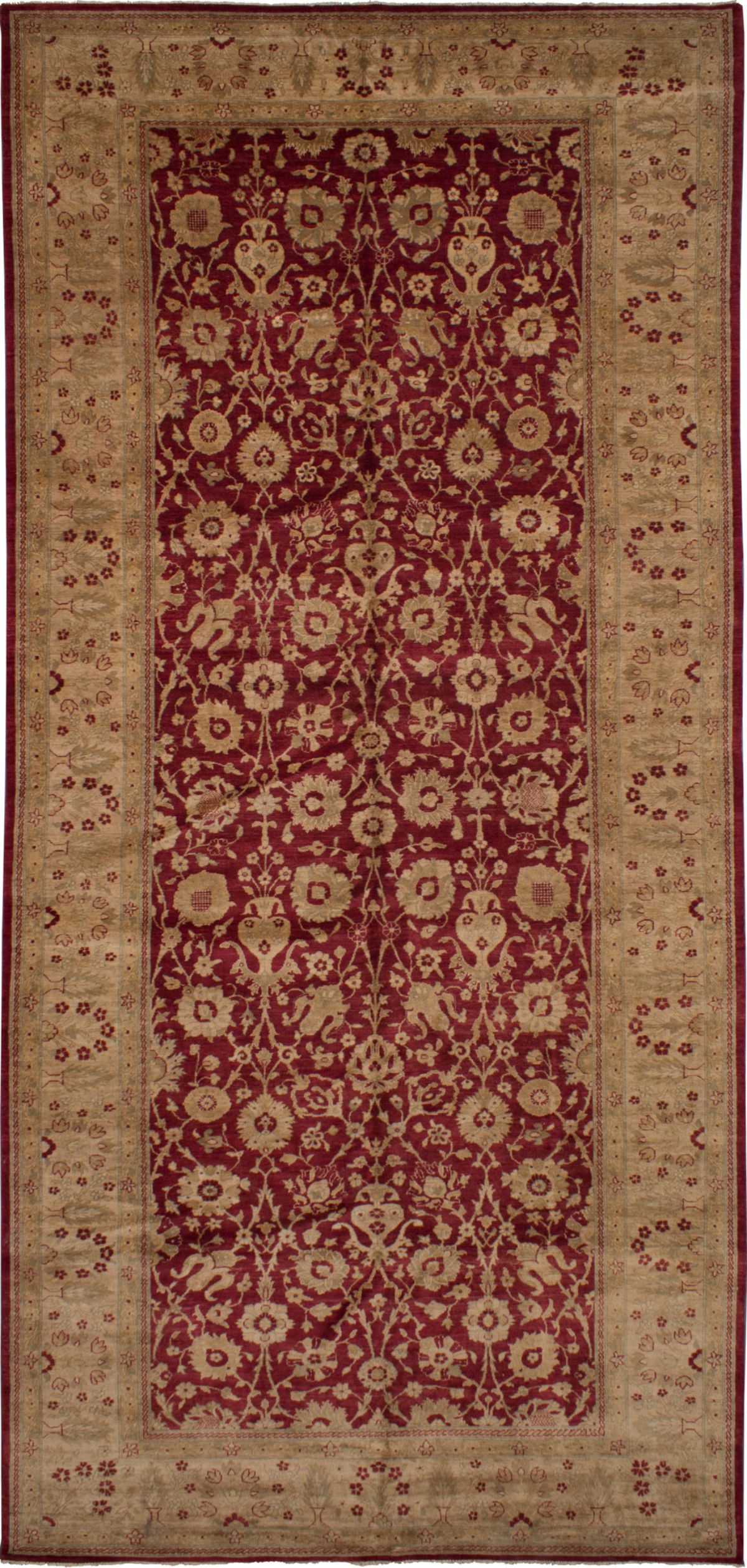 Hand-knotted Chobi Finest Light Gold Wool Rug 7'10" x 17'8" Size: 7'10" x 17'8"  