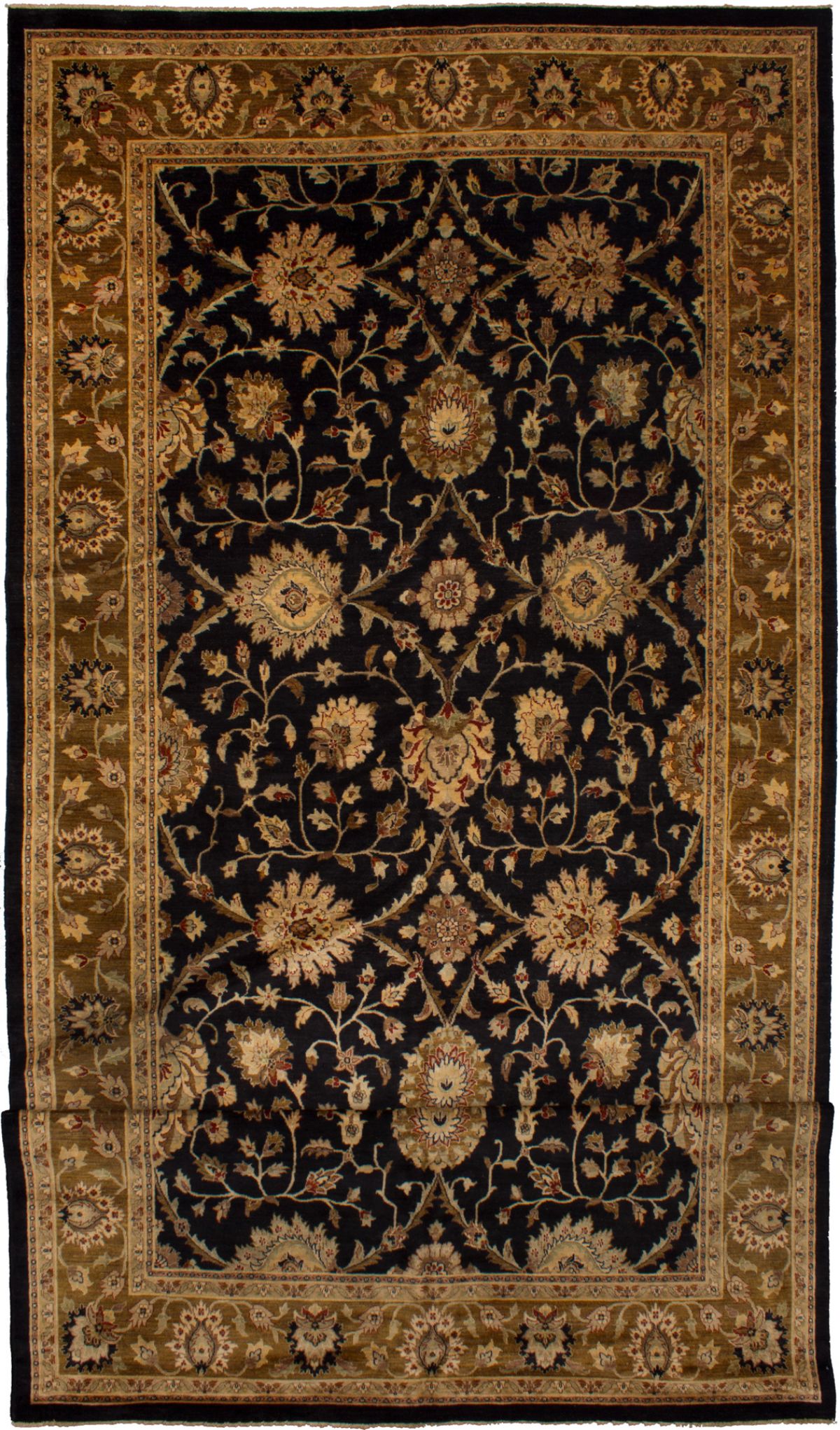 Hand-knotted Chobi Twisted Black Wool Rug 9'10" x 25'2" Size: 9'10" x 25'2"  