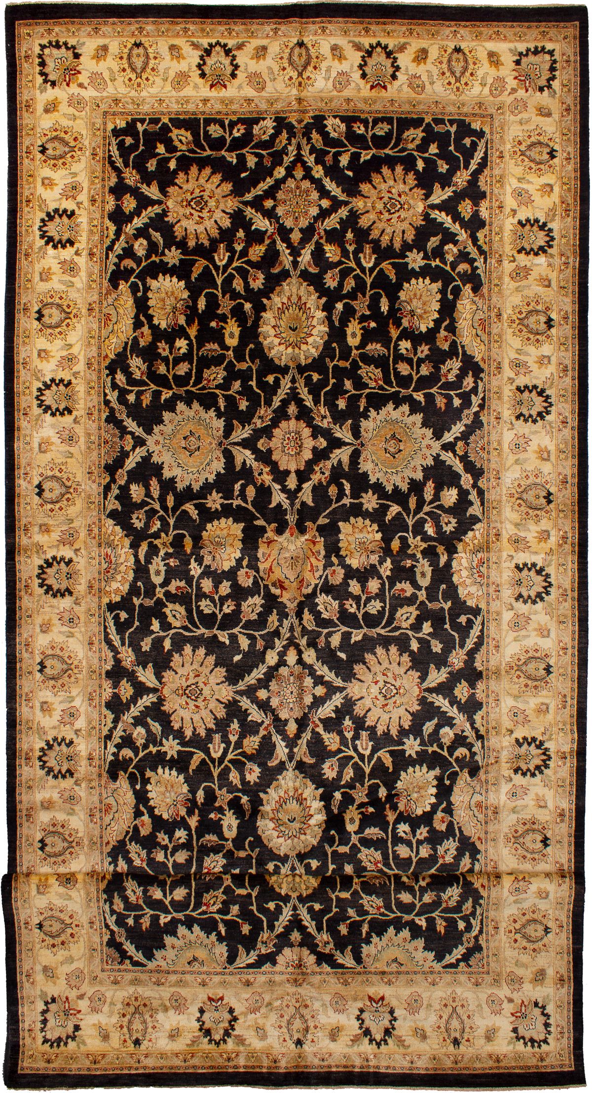 Hand-knotted Chobi Twisted Black Wool Rug 9'9" x 25'6" Size: 9'9" x 25'6"  