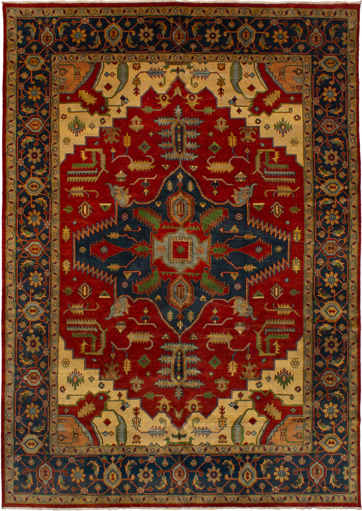 Hand-knotted Serapi Heritage Red Wool Rug 10'0" x 14'0" Size: 10'0" x 14'0"  