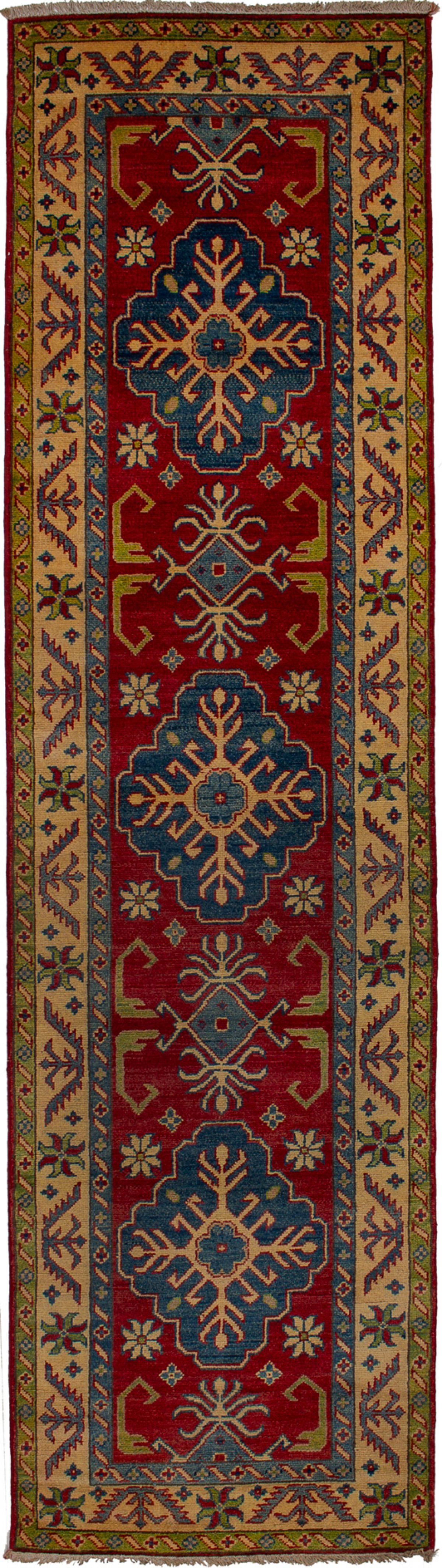 Hand-knotted Finest Gazni Red Wool Rug 2'6" x 9'6"  Size: 2'6" x 9'6"  