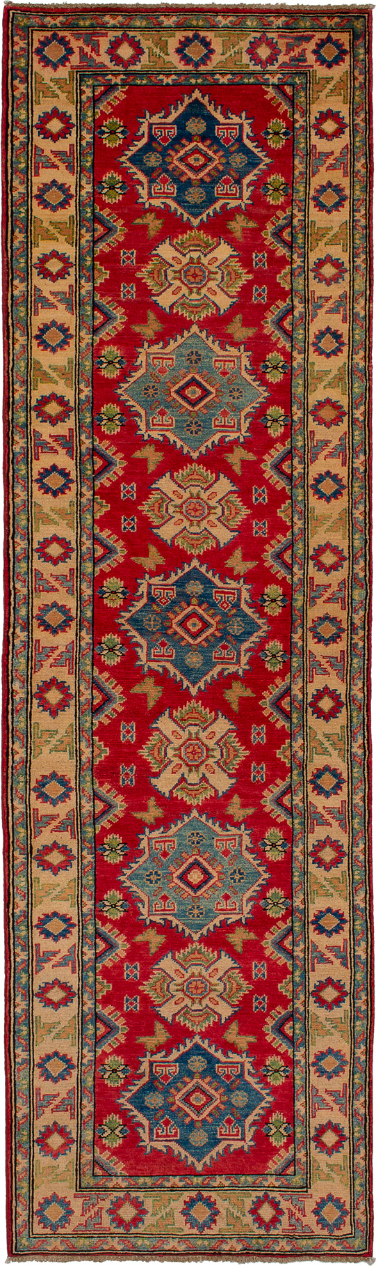 Hand-knotted Finest Gazni Red Wool Rug 2'8" x 9'2" Size: 2'8" x 9'2"  