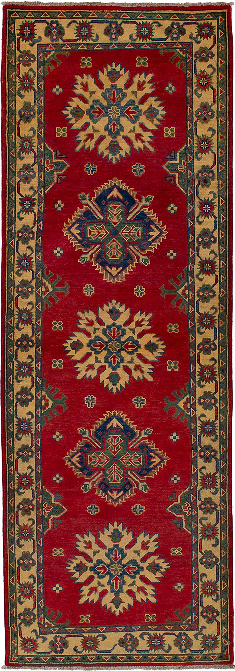 Hand-knotted Finest Gazni Red Wool Rug 2'9" x 8'4" Size: 2'9" x 8'4"  