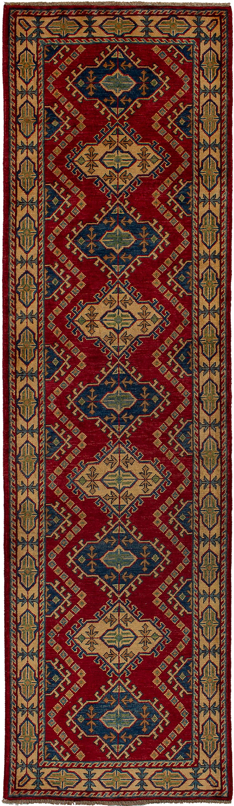 Hand-knotted Finest Gazni Red Wool Rug 2'8" x 9'7"  Size: 2'8" x 9'7"  