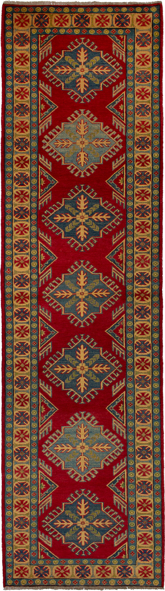 Hand-knotted Finest Gazni Red Wool Rug 2'9" x 10'2" Size: 2'9" x 10'2"  