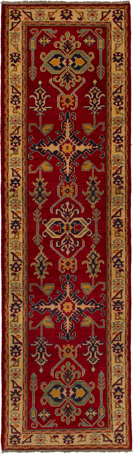 Hand-knotted Finest Gazni Red Wool Rug 2'8" x 9'6"  Size: 2'8" x 9'6"  