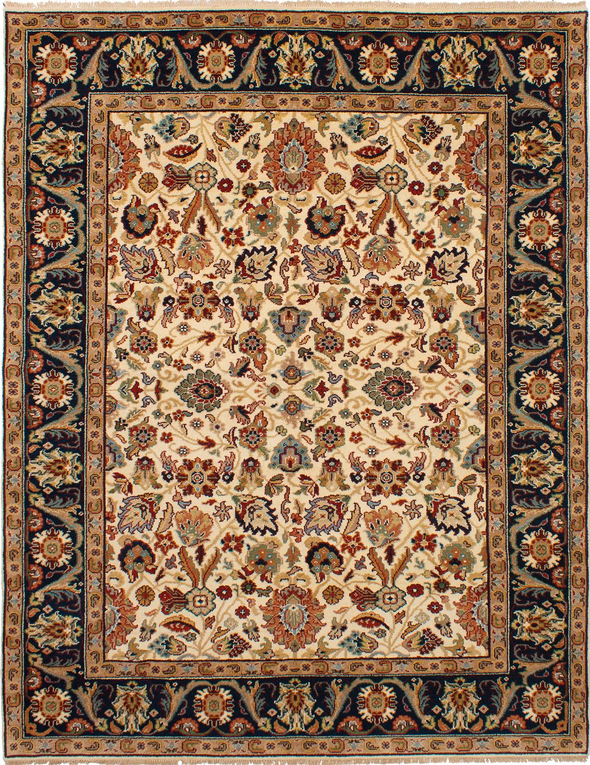 Hand-knotted Serapi Heritage Cream Wool Rug 8'0" x 10'2"  Size: 8'0" x 10'2"  