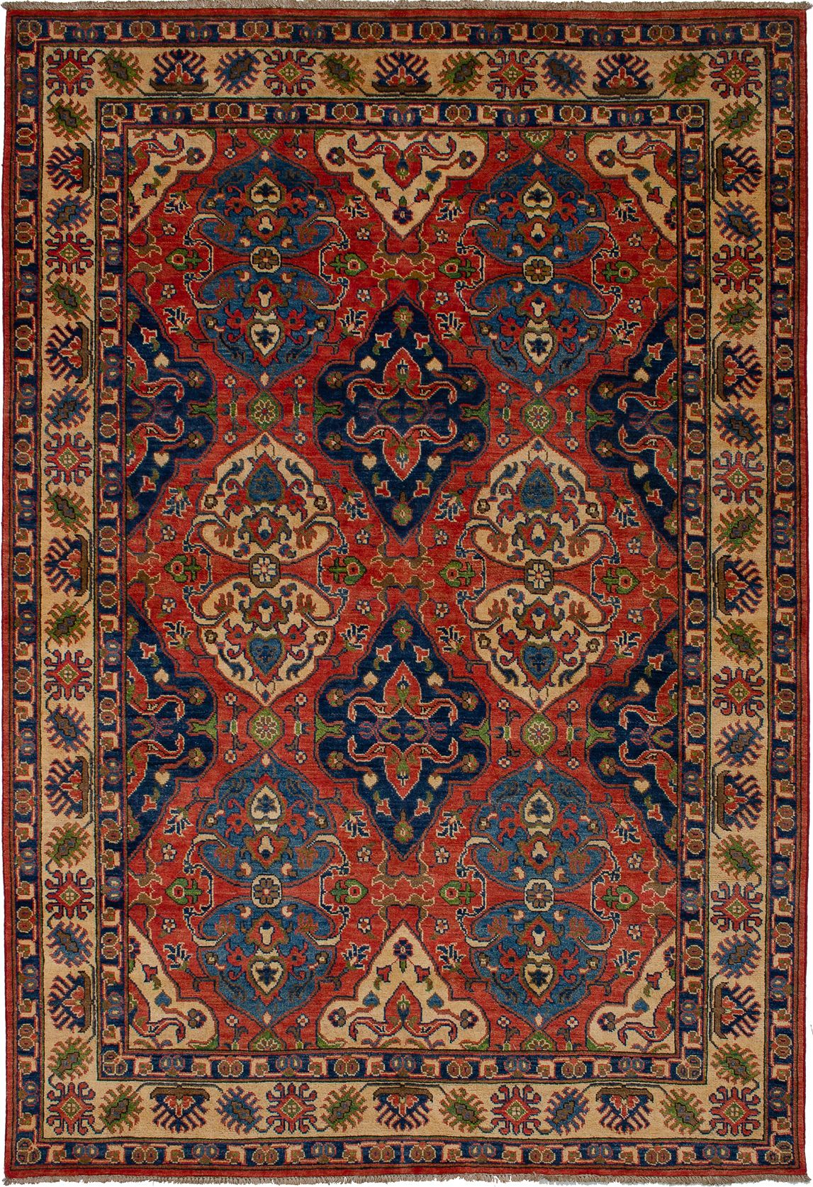Hand-knotted Finest Gazni Dark Copper Wool Rug 5'10" x 8'8" Size: 5'10" x 8'8"  