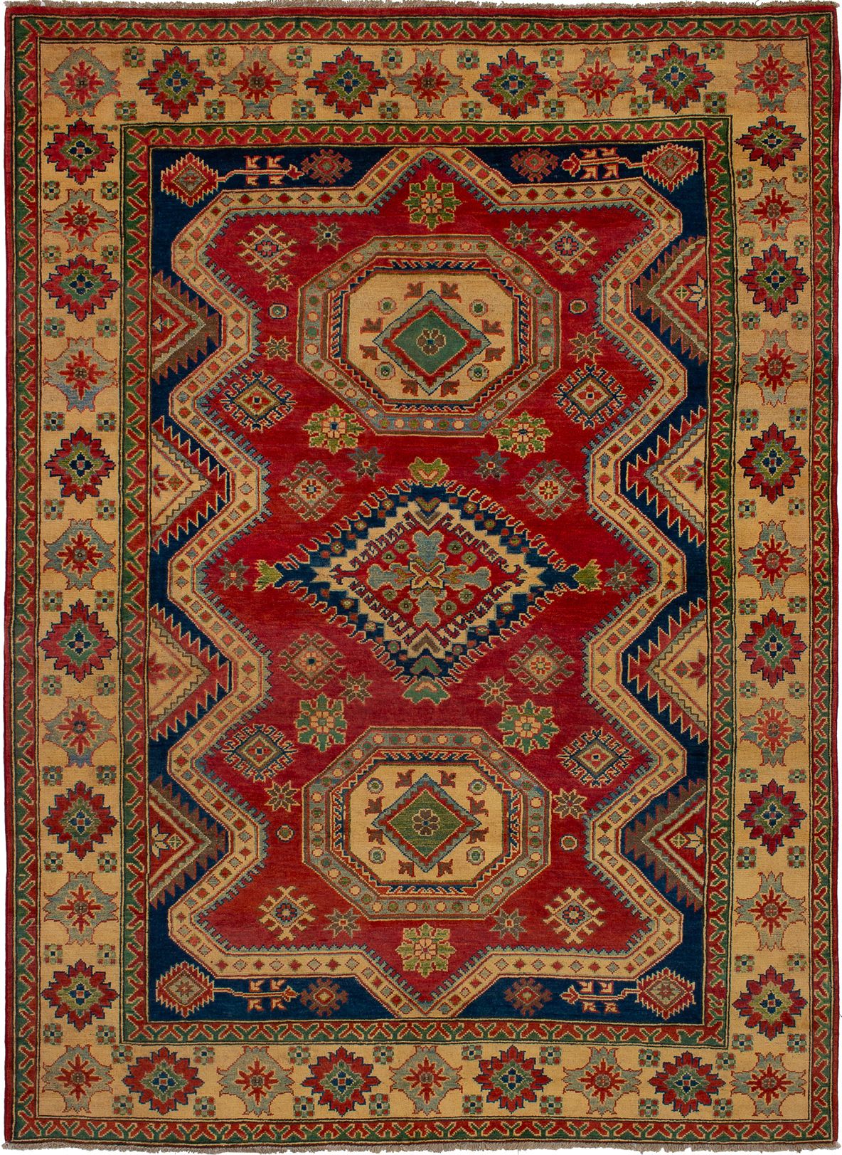 Hand-knotted Finest Gazni Dark Copper Wool Rug 6'1" x 8'4" Size: 6'1" x 8'4"  