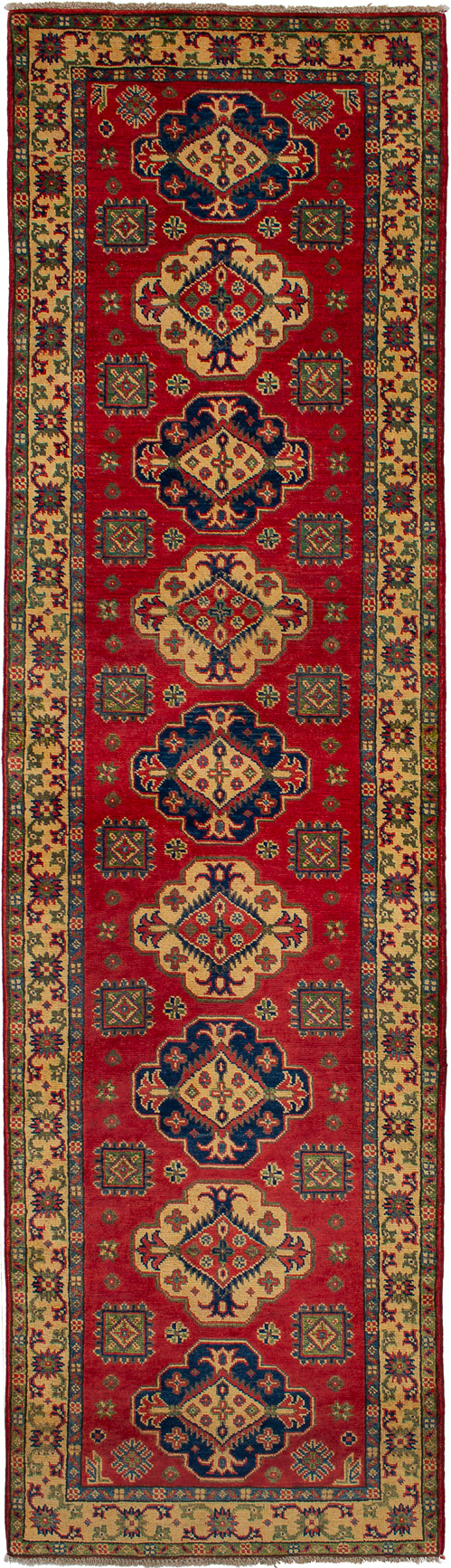 Hand-knotted Finest Gazni Red Wool Rug 2'7" x 9'8"  Size: 2'7" x 9'8"  