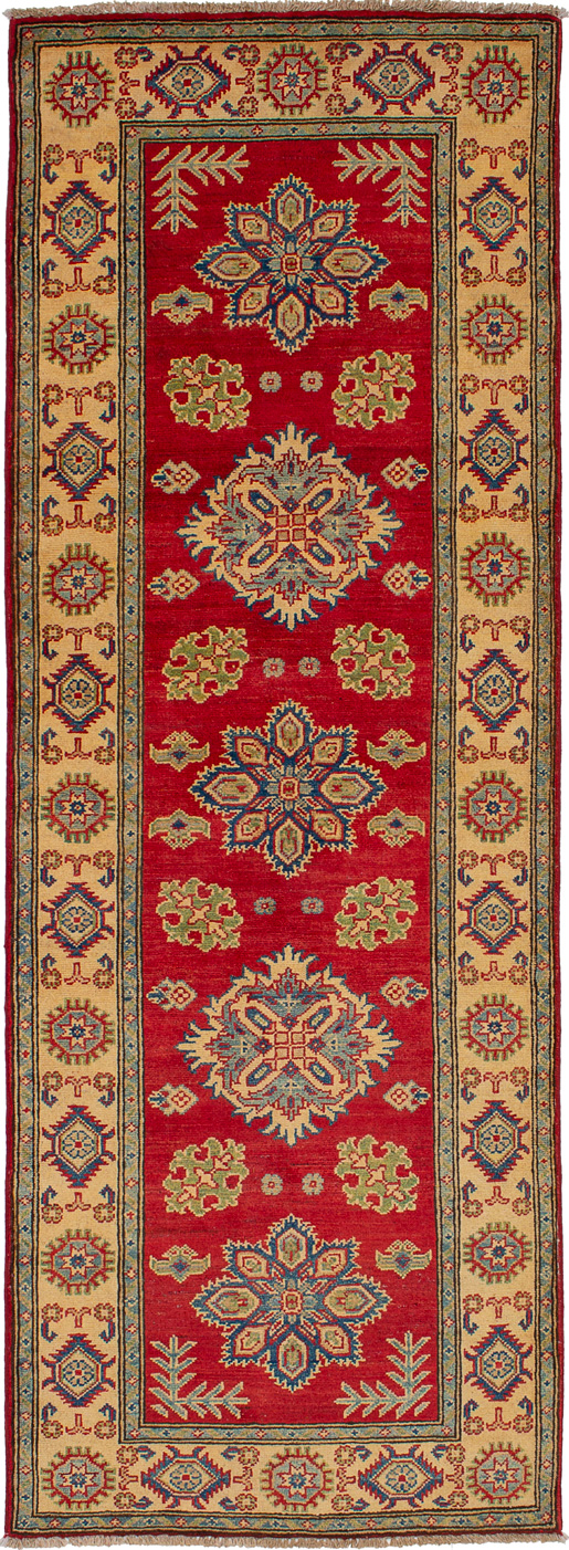 Hand-knotted Finest Gazni Red Wool Rug 2'8" x 7'8"  Size: 2'8" x 7'8"  