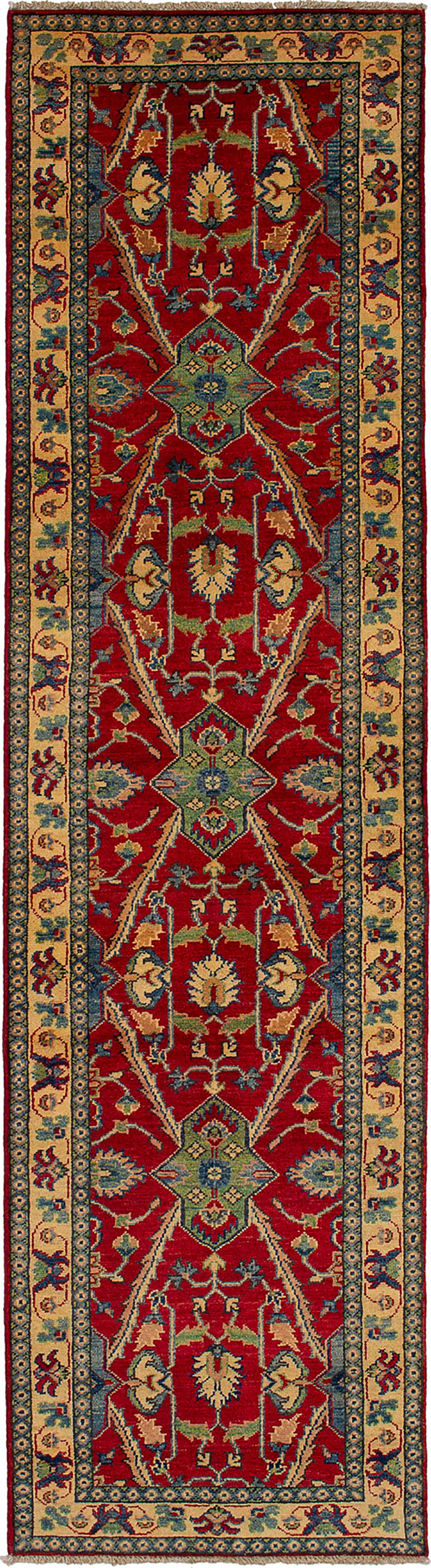 Hand-knotted Finest Gazni Red Wool Rug 2'7" x 9'9"  Size: 2'7" x 9'9"  