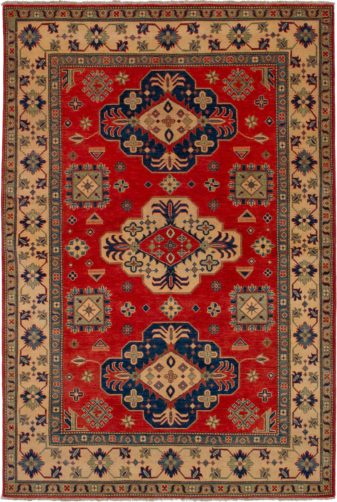 Hand-knotted Finest Gazni Dark Copper Wool Rug 6'0" x 9'0" Size: 6'0" x 9'0"  