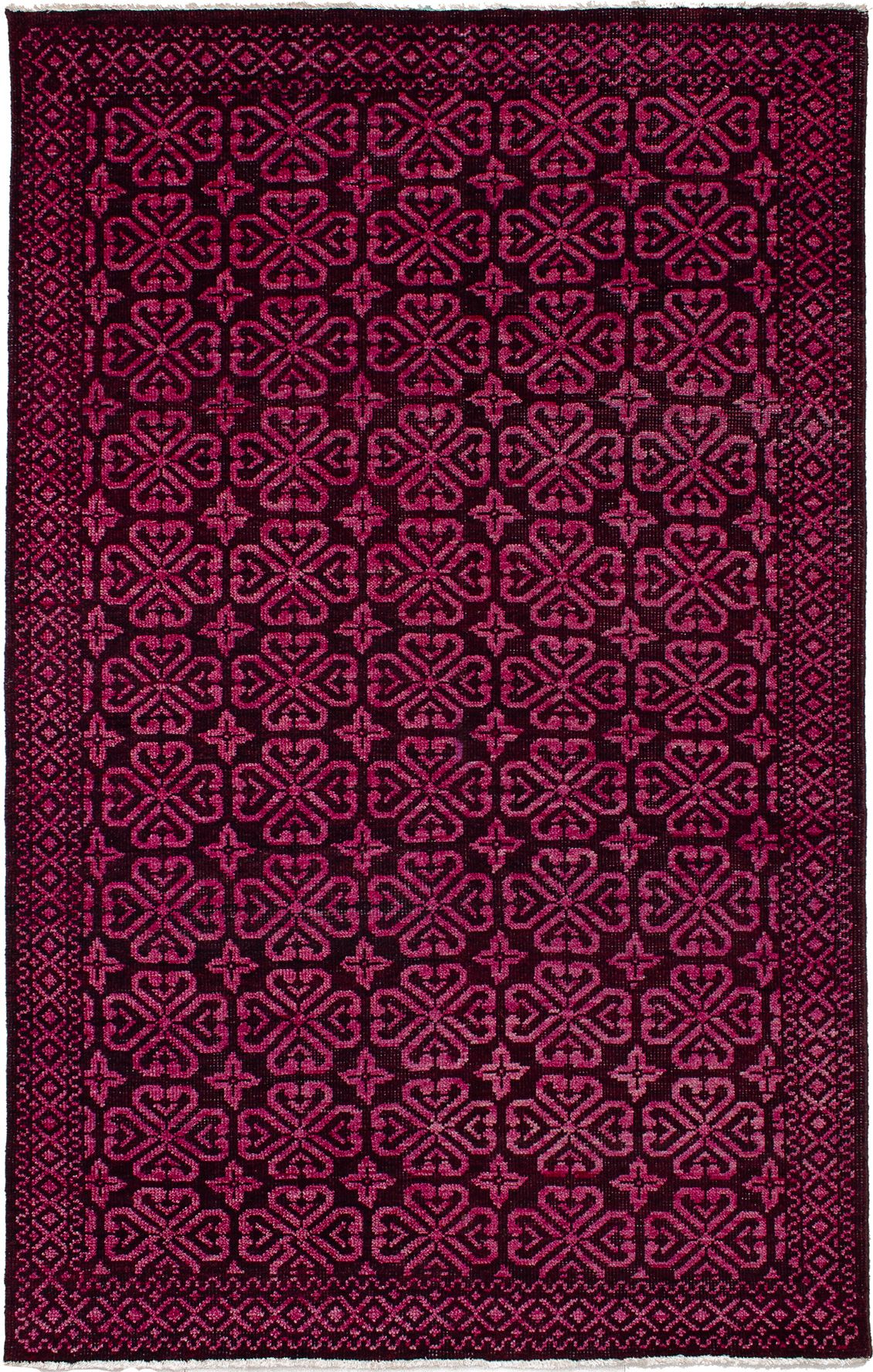 Hand-knotted Beaumont Burgundy Wool Rug 5'0" x 7'10" Size: 5'0" x 7'10"  