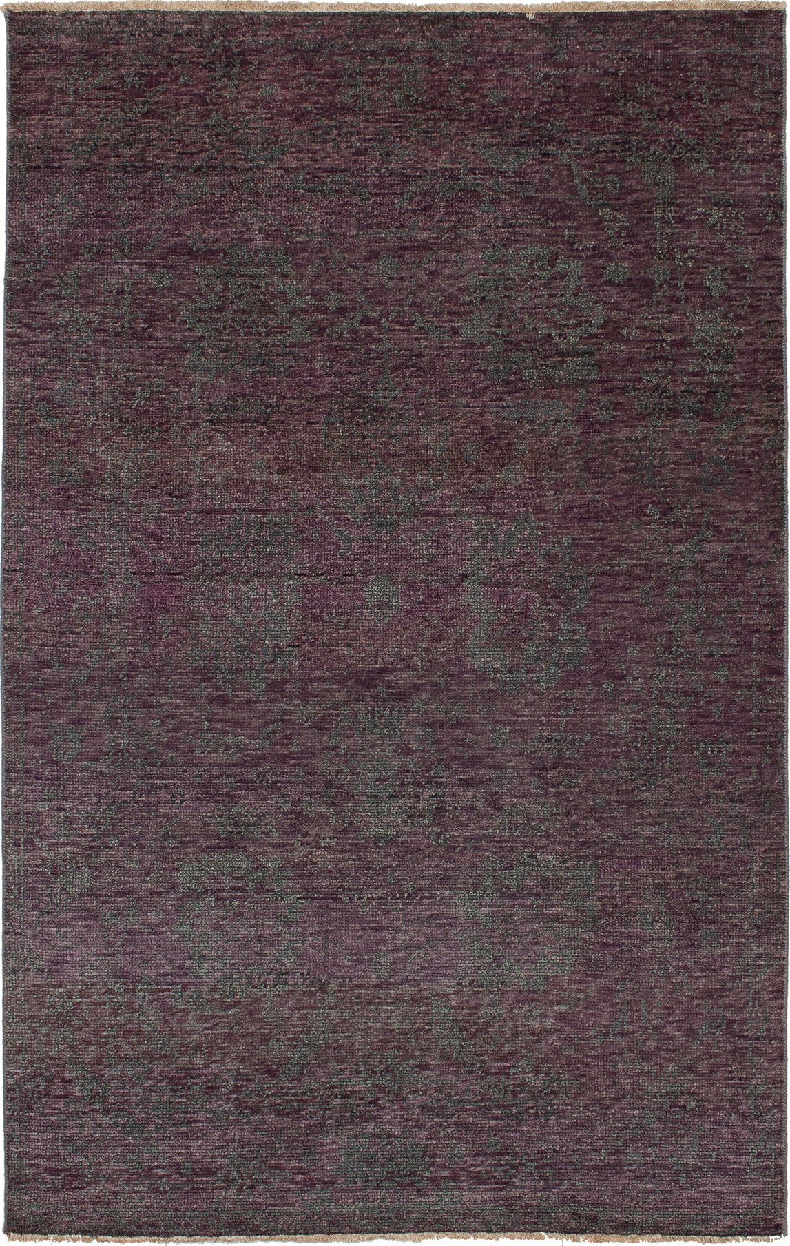 Hand-knotted Sierra Dark Magenta Wool Rug 5'0" x 9'11" Size: 5'0" x 9'11"  