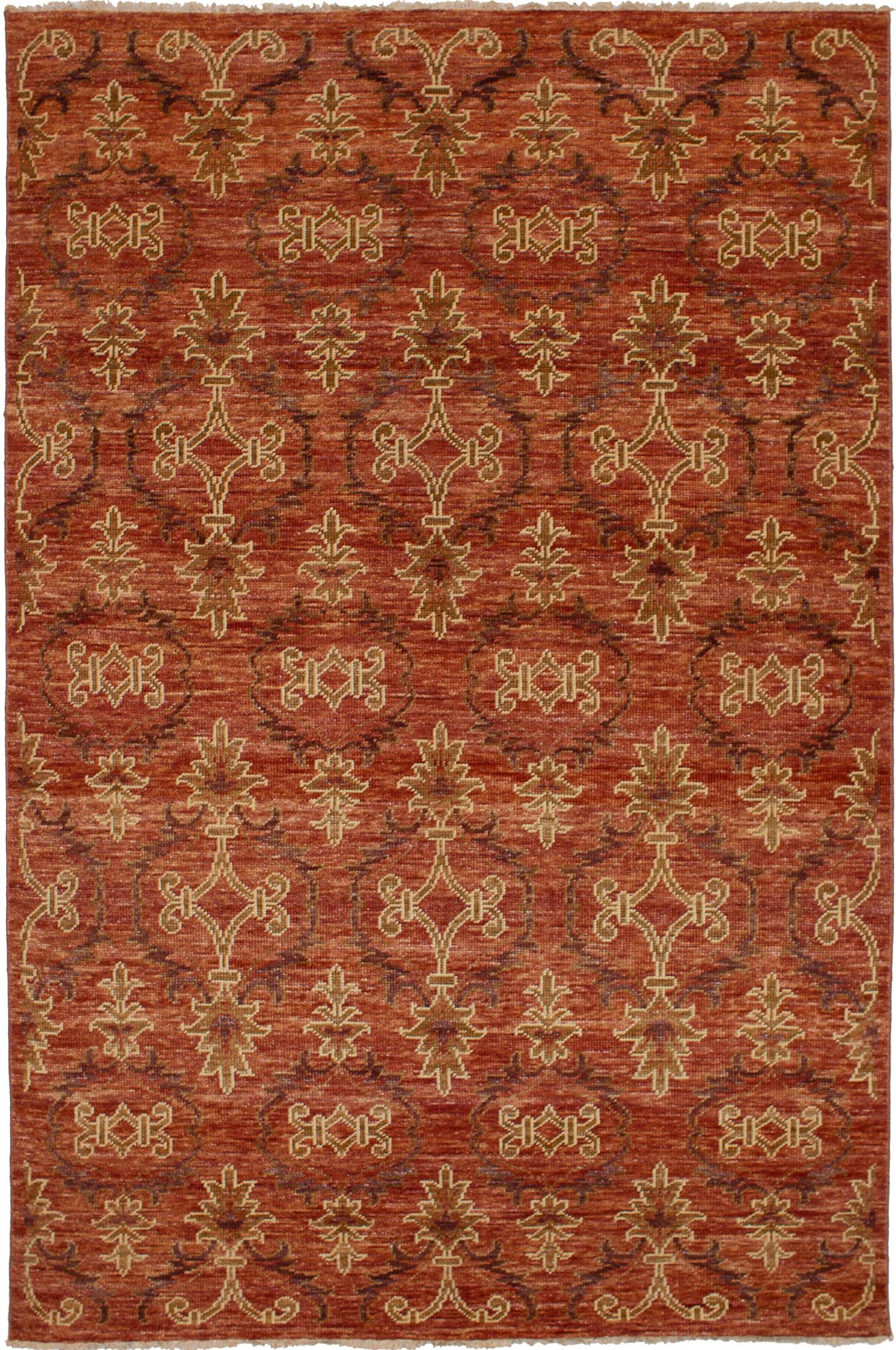 Hand-knotted Sierra Dark Copper Wool Rug 5'10" x 8'10" Size: 5'10" x 8'10"  