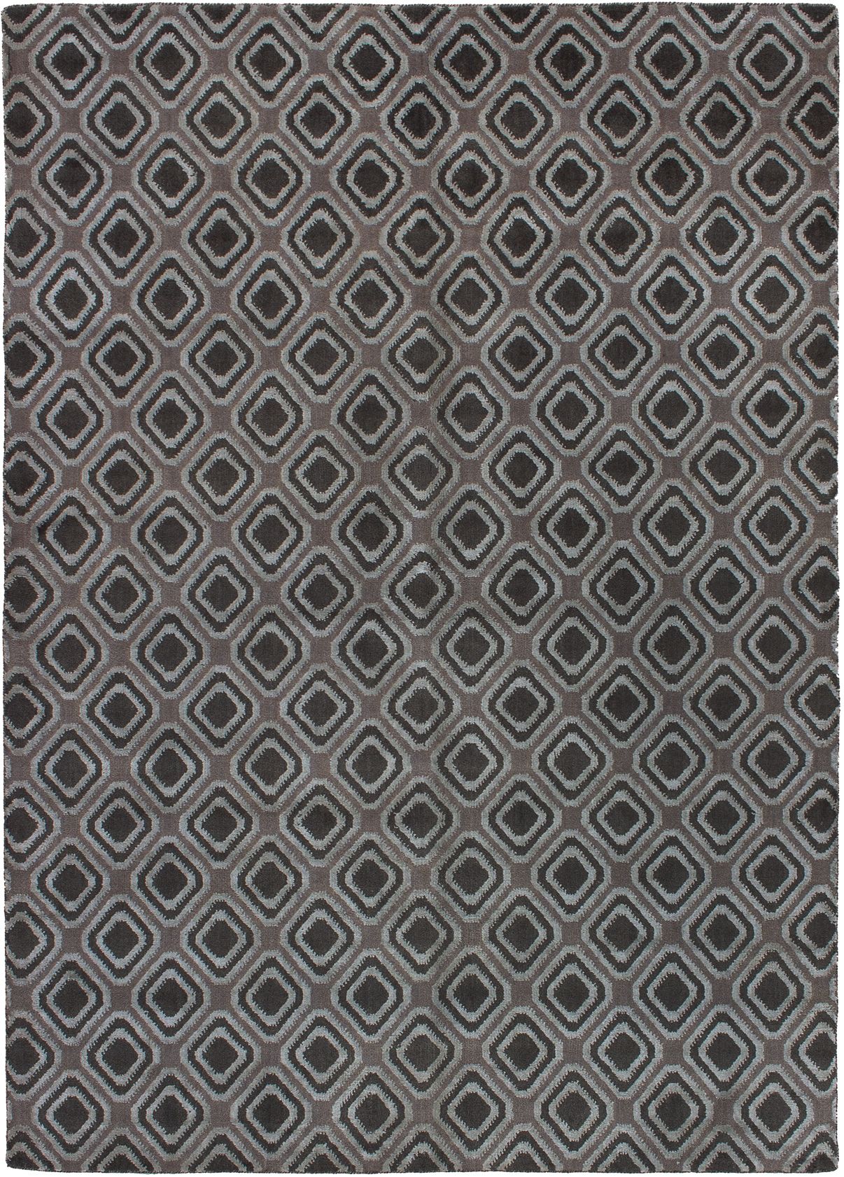 Hand-knotted Luribaft Gabbeh Riz Dark Grey  Rug 5'6" x 7'9" Size: 5'6" x 7'9"  