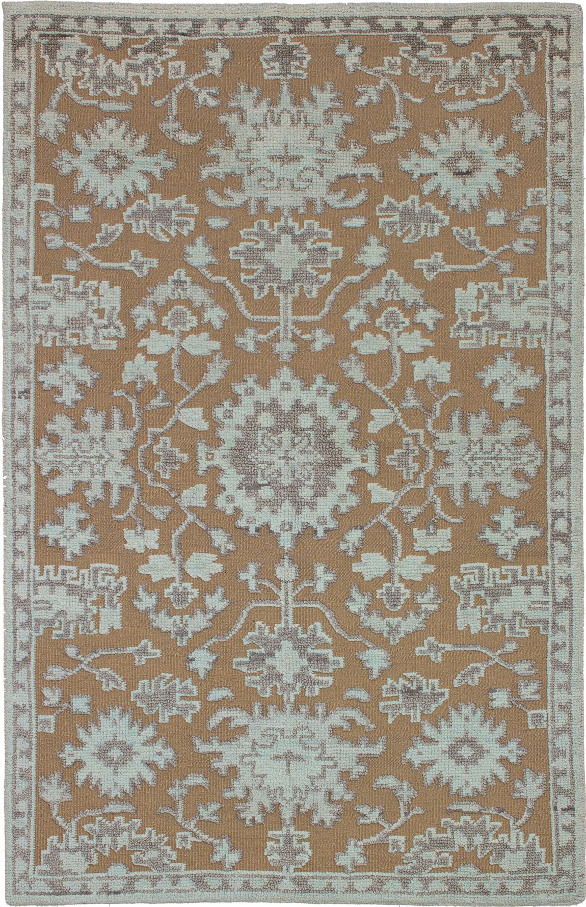 Hand-knotted Eternity Brown Wool Rug 5'1" x 7'11" Size: 5'1" x 7'11"  