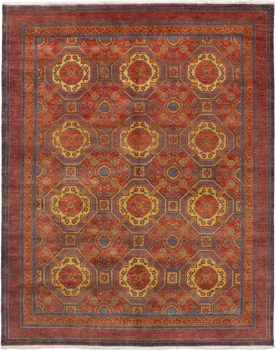 Hand-knotted Jules Serapi Red Wool Rug 7'11" x 9'11" Size: 7'11" x 9'11"  