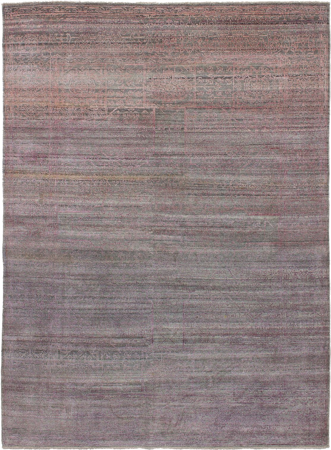 Hand-knotted Elixir Grey  Rug 4'10" x 6'7" Size: 4'10" x 6'7"  