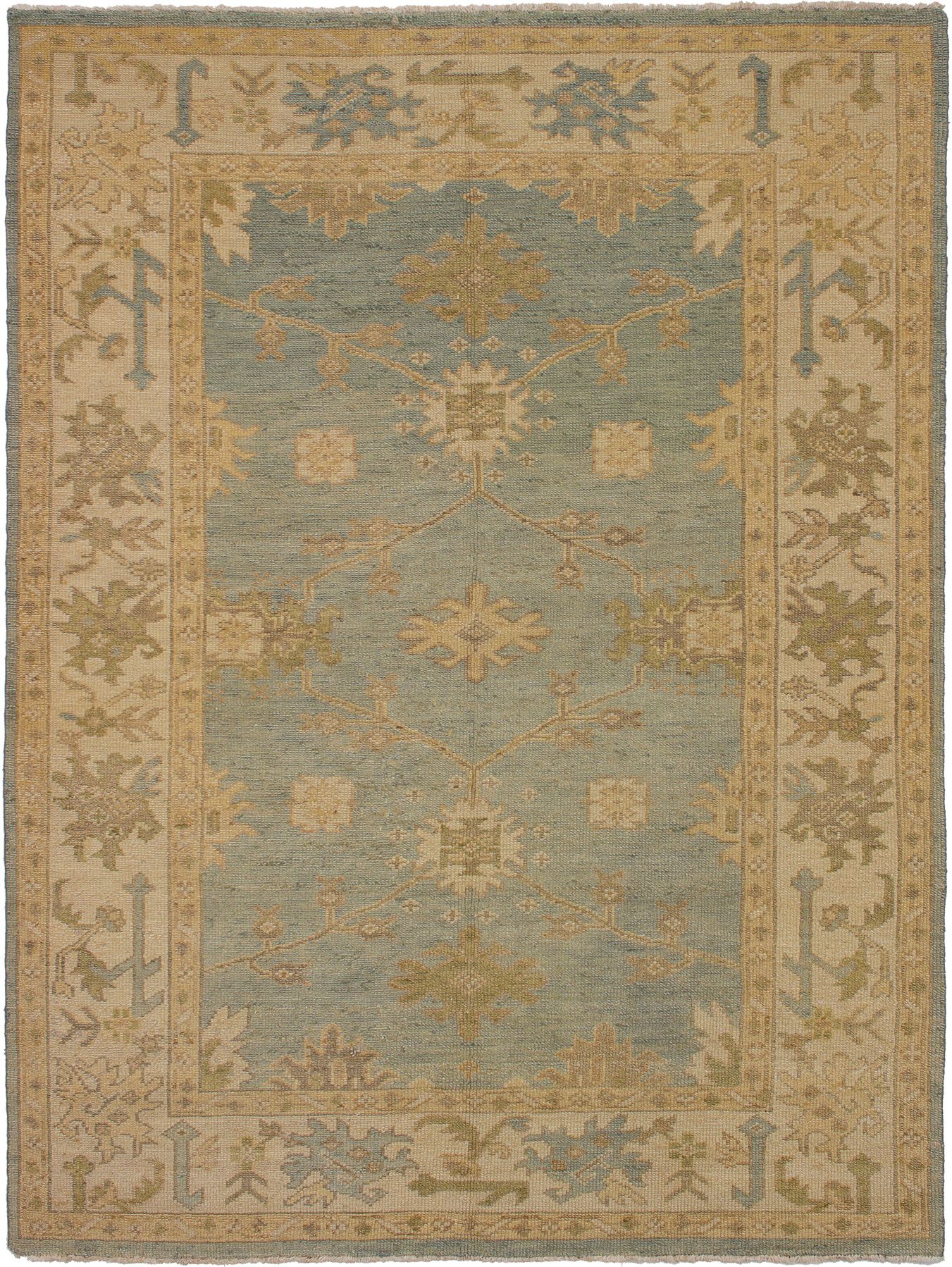 Hand-knotted Beaumont Light Grey Wool Rug 6'0" x 7'11" Size: 6'0" x 7'11"  