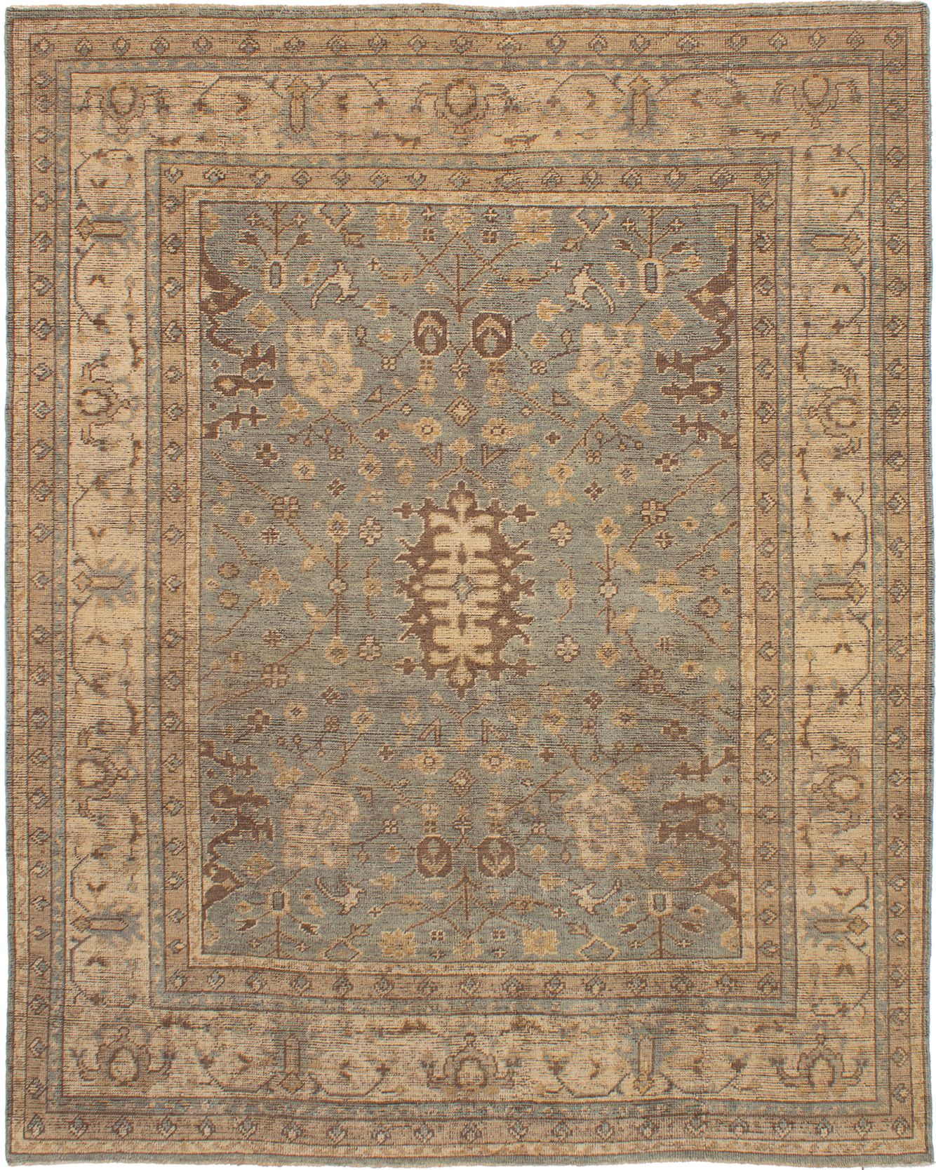 Hand-knotted Beaumont Grey Wool Rug 7'9" x 9'10" Size: 7'9" x 9'10"  