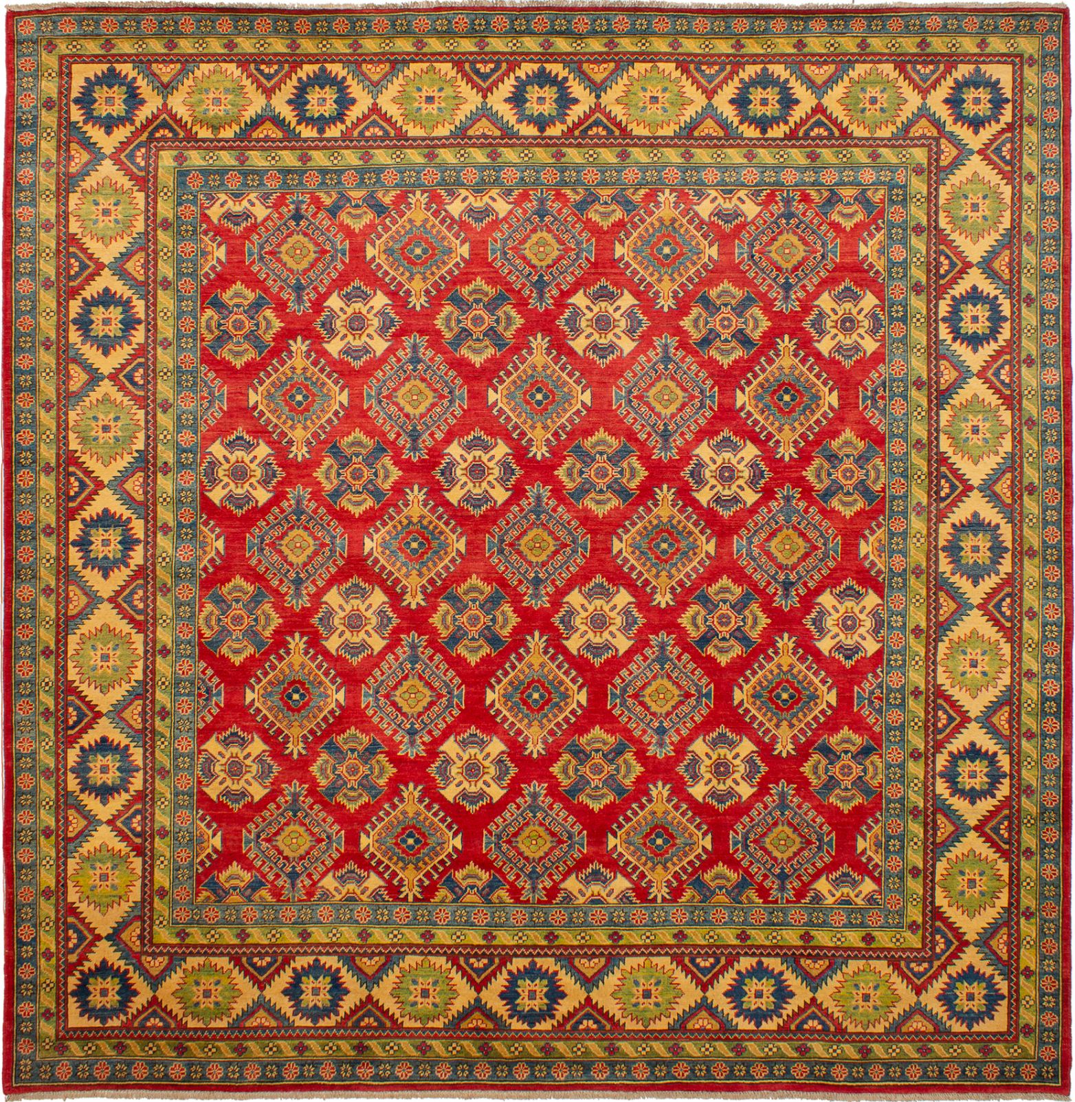Hand-knotted Finest Gazni Red Wool Rug 10'0" x 10'0" Size: 10'0" x 10'0"  