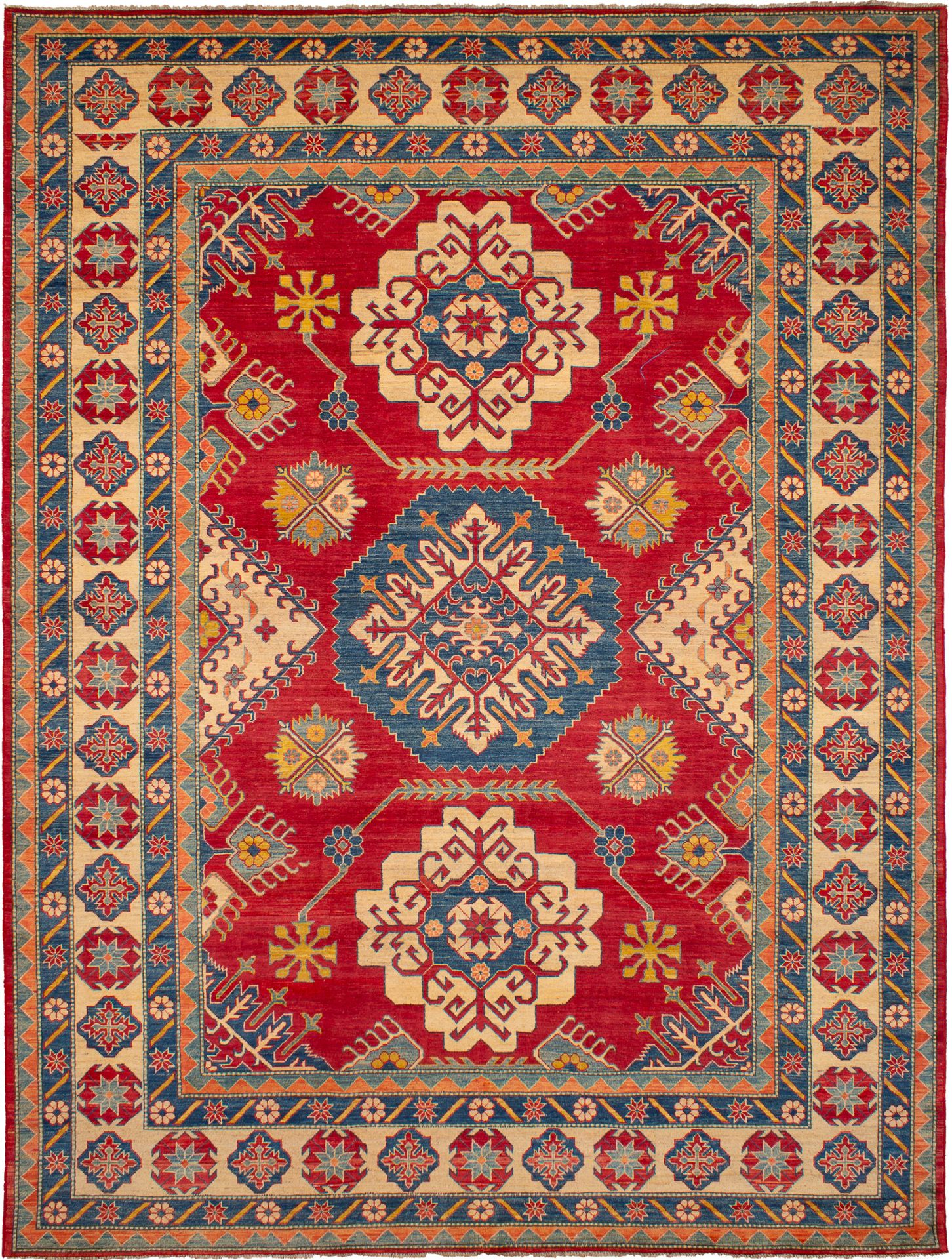 Hand-knotted Finest Gazni Red Wool Rug 9'10" x 12'11" Size: 9'10" x 12'11"  