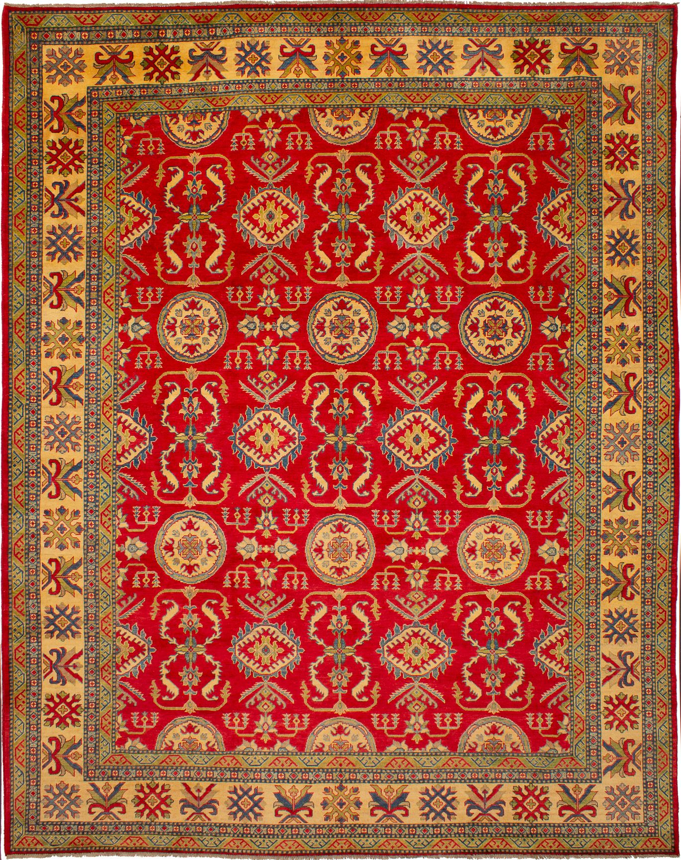 Hand-knotted Finest Gazni Red Wool Rug 10'2" x 12'8" Size: 10'2" x 12'8"  
