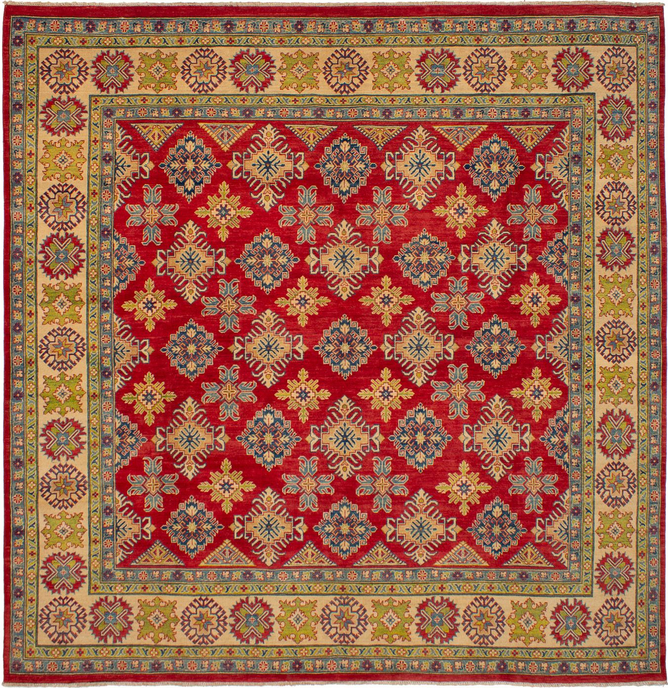 Hand-knotted Finest Gazni Red Wool Rug 10'0" x 9'10" Size: 10'0" x 9'10"  