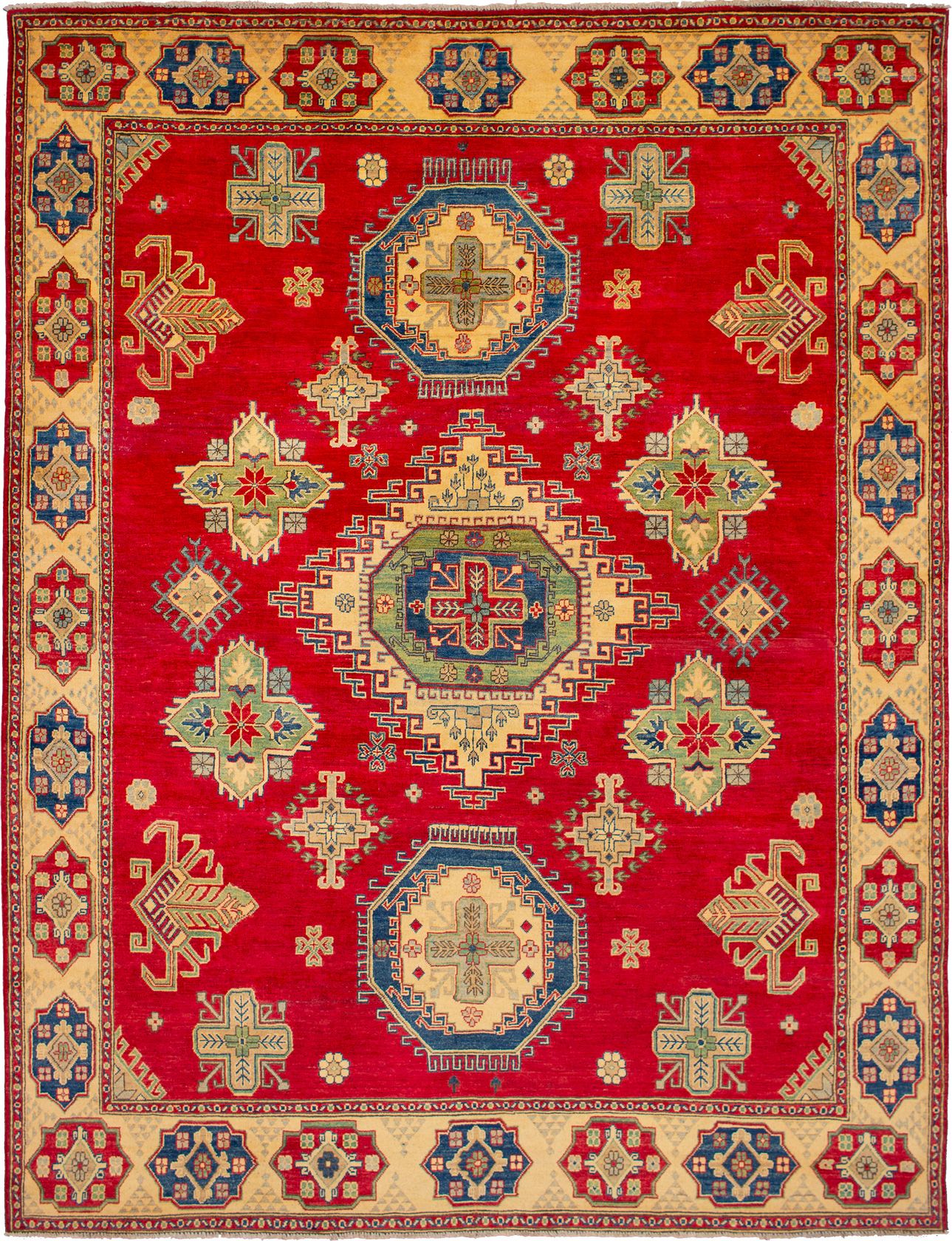 Hand-knotted Finest Gazni Red Wool Rug 8'5" x 10'11" Size: 8'5" x 10'11"  