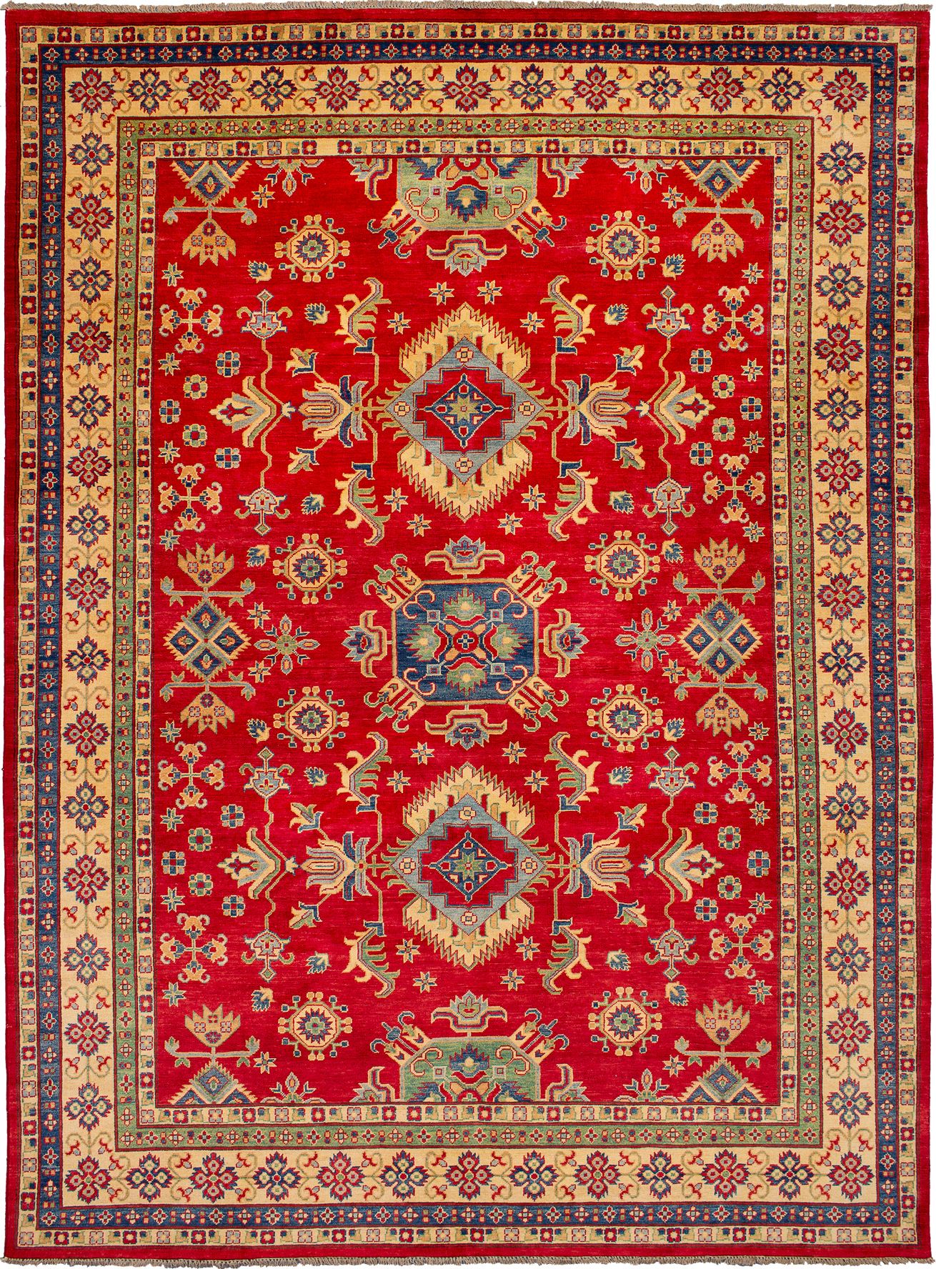 Hand-knotted Finest Gazni Red Wool Rug 8'7" x 11'6" Size: 8'7" x 11'6"  
