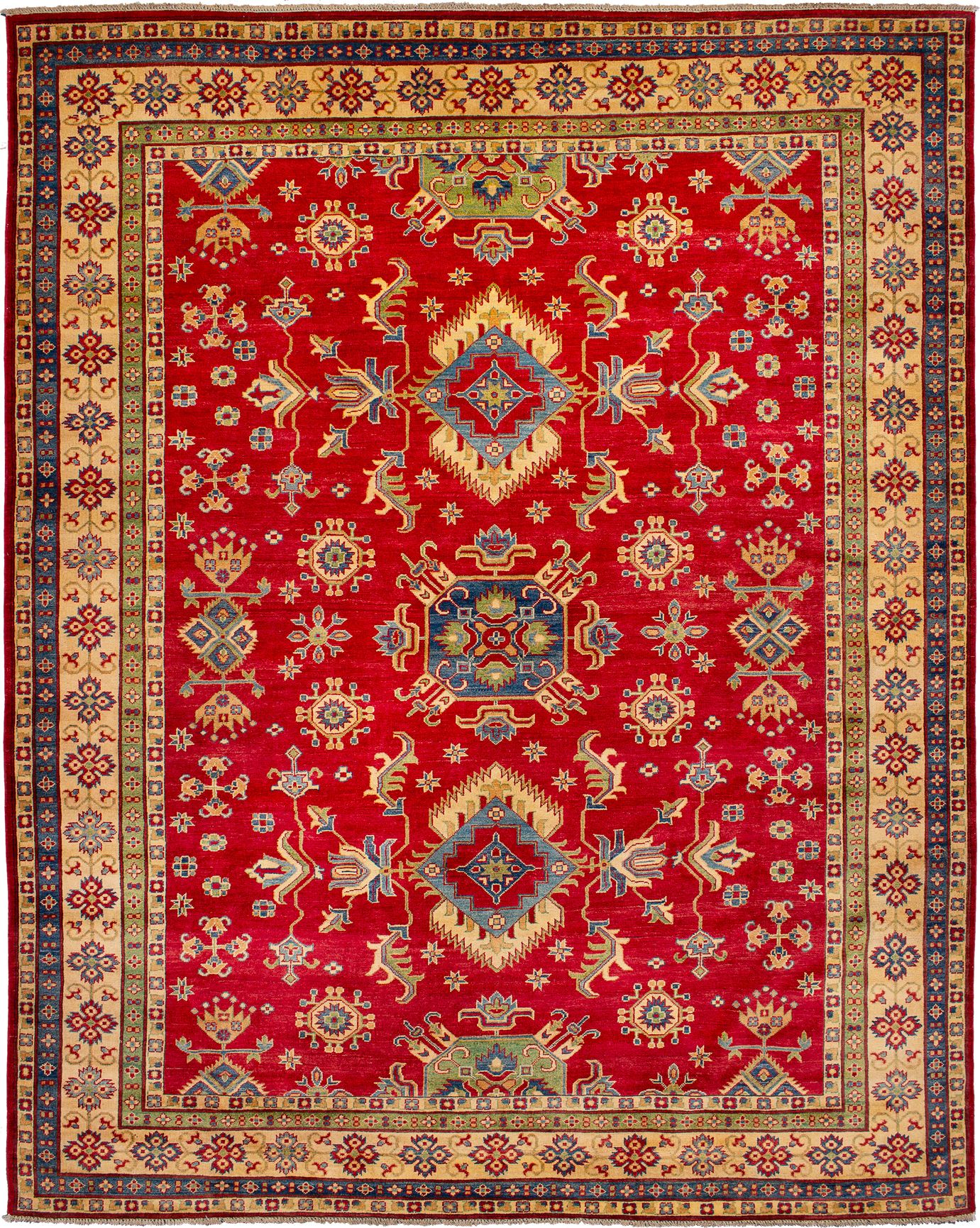 Hand-knotted Finest Gazni Red Wool Rug 8'11" x 11'4" Size: 8'11" x 11'4"  