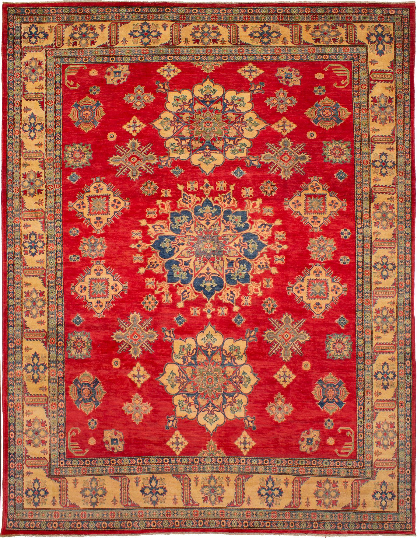 Hand-knotted Finest Gazni Red Wool Rug 10'1" x 13'0" Size: 10'1" x 13'0"  
