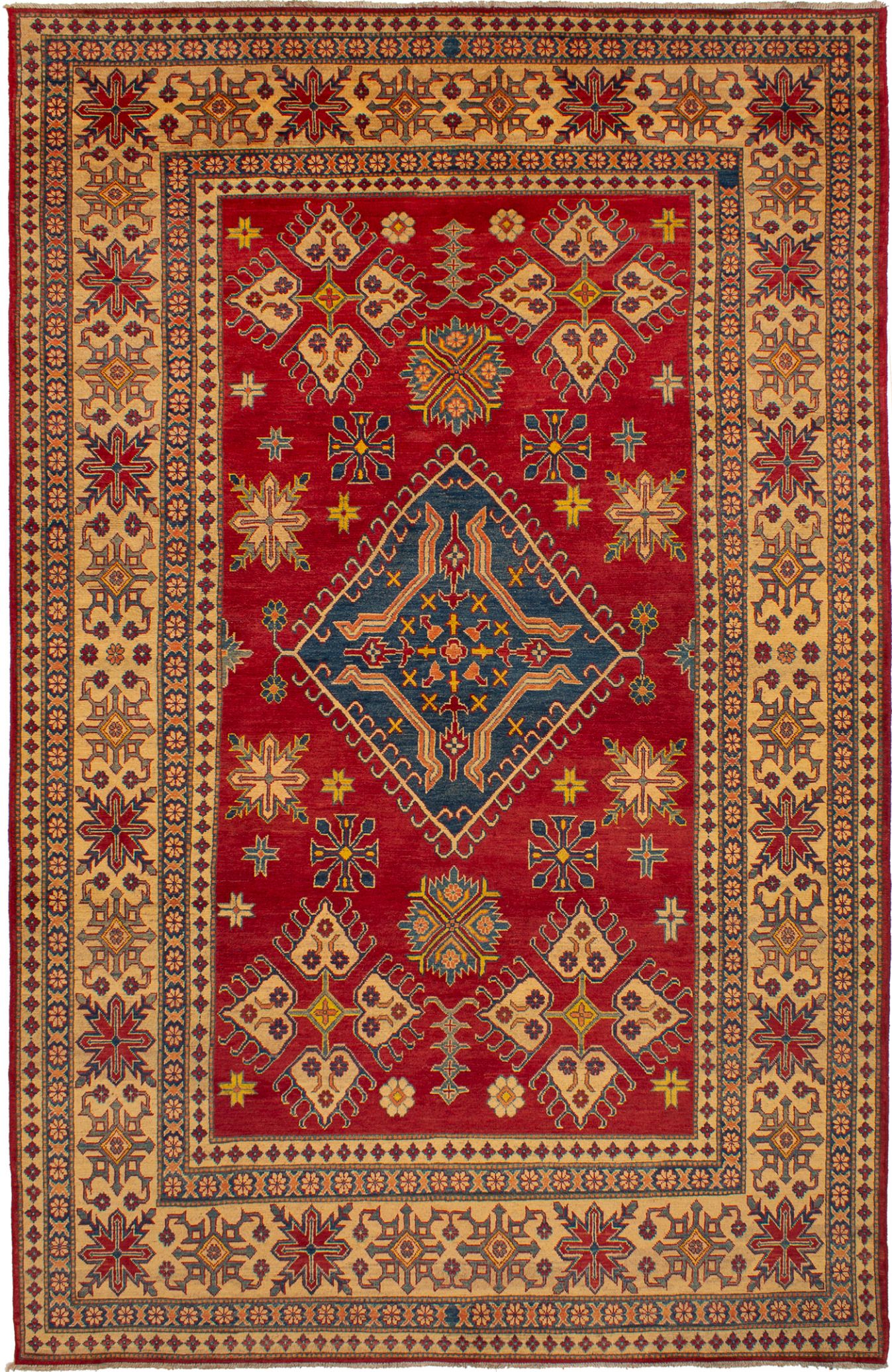 Hand-knotted Finest Gazni Red Wool Rug 8'0" x 12'6" Size: 8'0" x 12'6"  