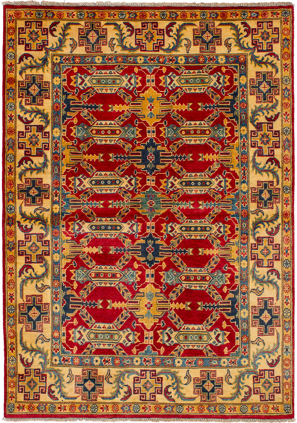 Hand-knotted Finest Gazni Red Wool Rug 4'10" x 6'10"  Size: 4'10" x 6'10"  