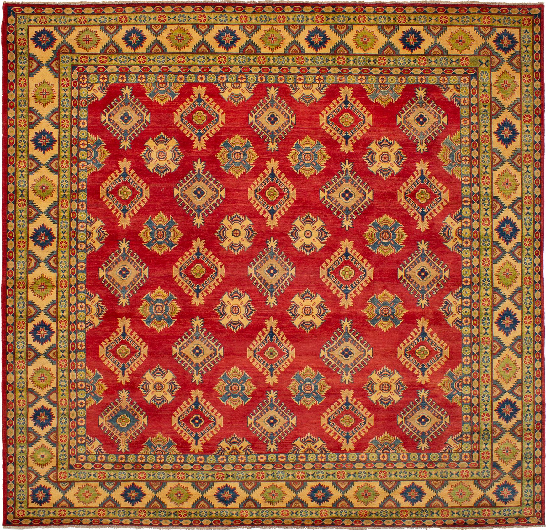 Hand-knotted Finest Gazni Red Wool Rug 10'1" x 9'8" Size: 10'1" x 9'8"  