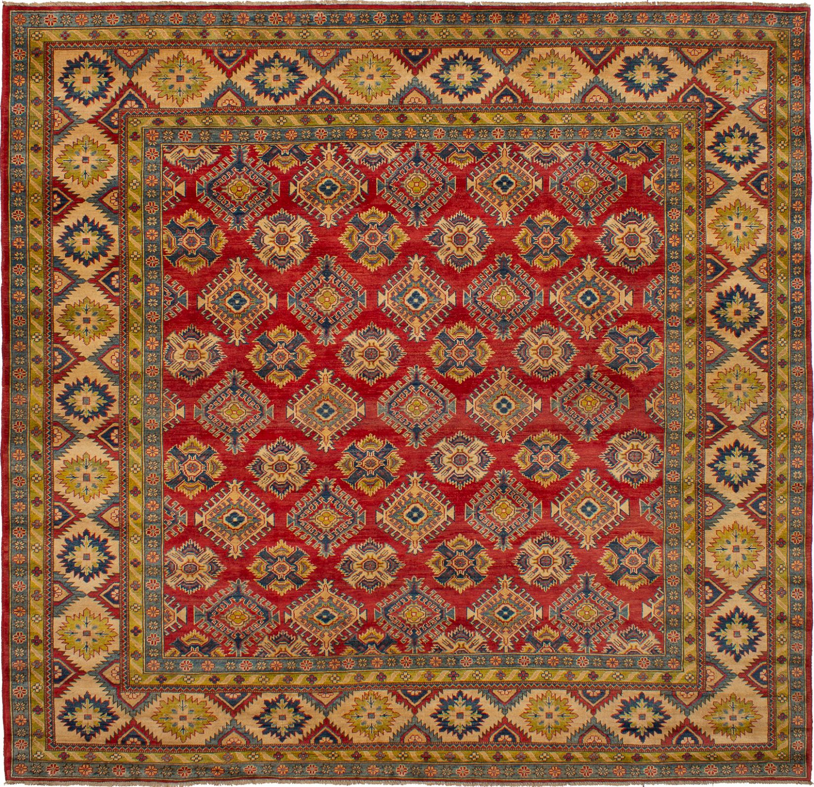 Hand-knotted Finest Gazni Red Wool Rug 10'0" x 9'6" Size: 10'0" x 9'6"  