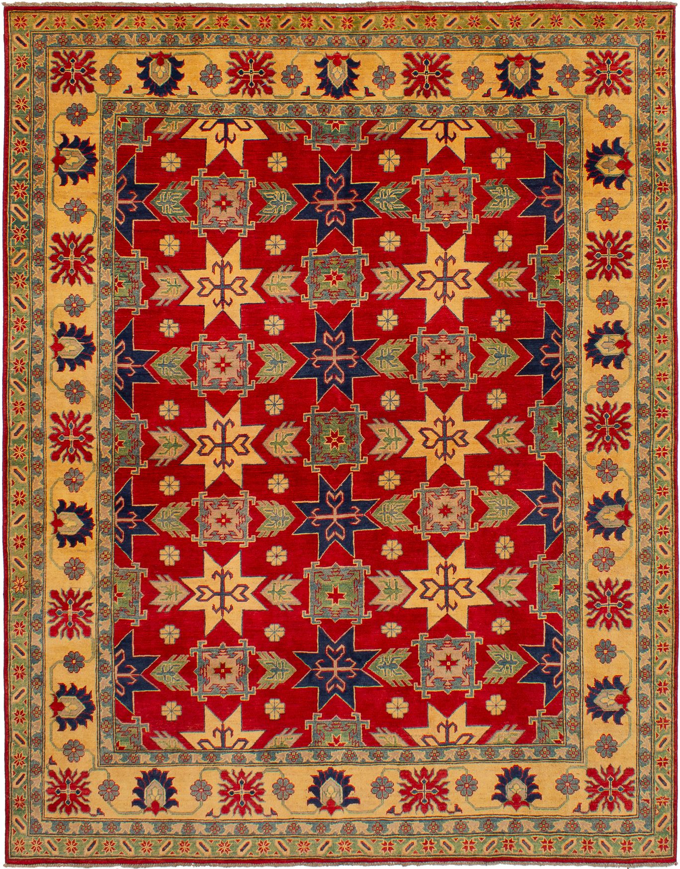 Hand-knotted Finest Gazni Red Wool Rug 7'9" x 10'1" Size: 7'9" x 10'1"  