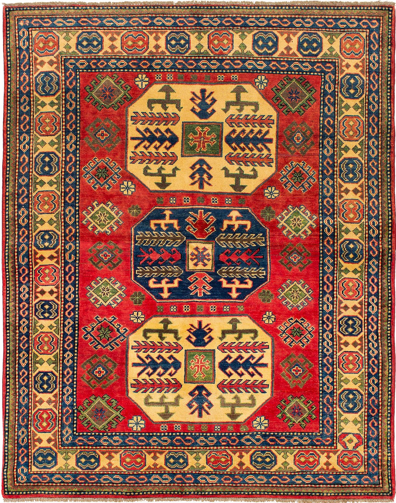 Hand-knotted Finest Gazni Dark Copper Wool Rug 4'10" x 6'3" Size: 4'10" x 6'3"  