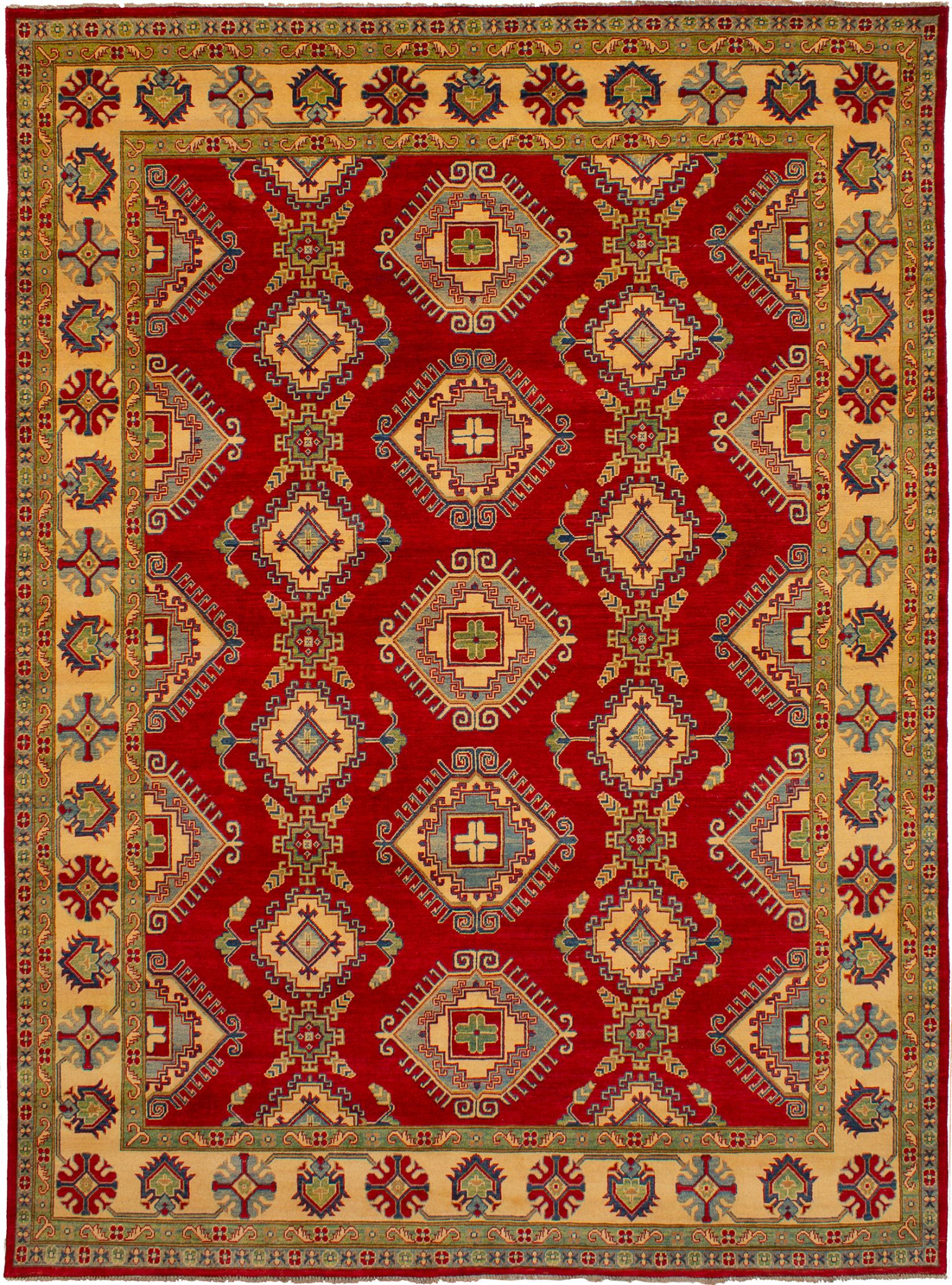 Hand-knotted Finest Gazni Red Wool Rug 8'8" x 11'10"  Size: 8'8" x 11'10"  